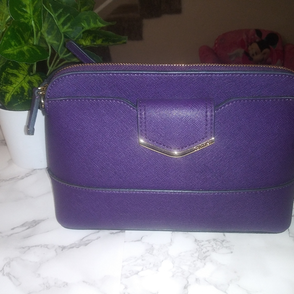 Calvin Klein purple crossbody